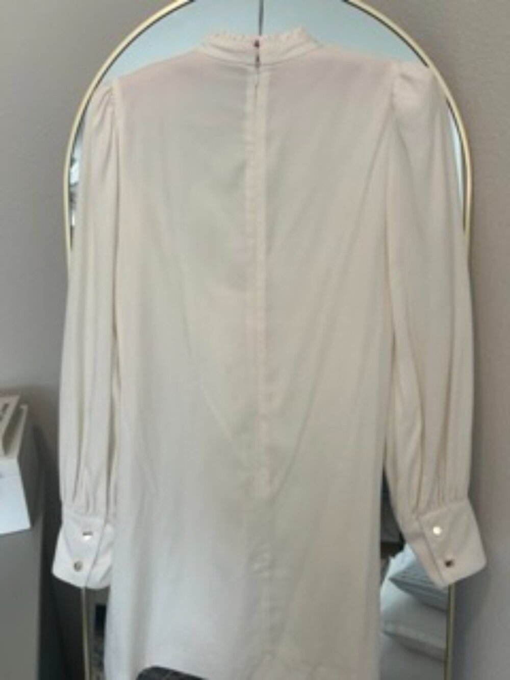 White high neck mini dress - Picture 2 of 3